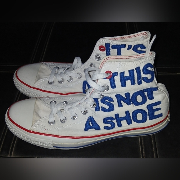 Converse White High-Tops - Picture 1 of 9